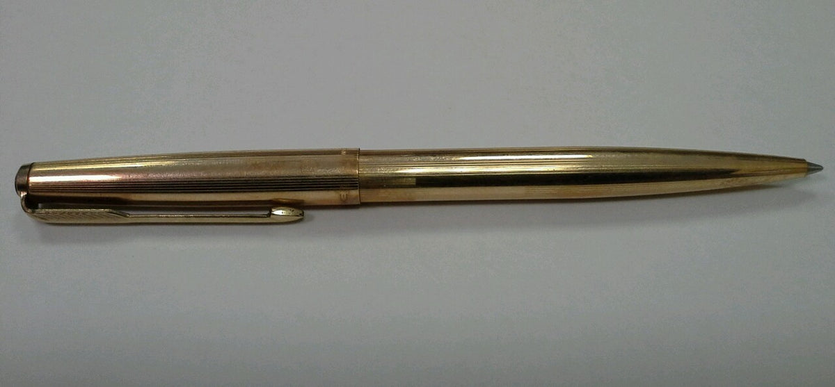 Parker Insignia Single Ball Point Pen 12k Rolled Gold In Original Box