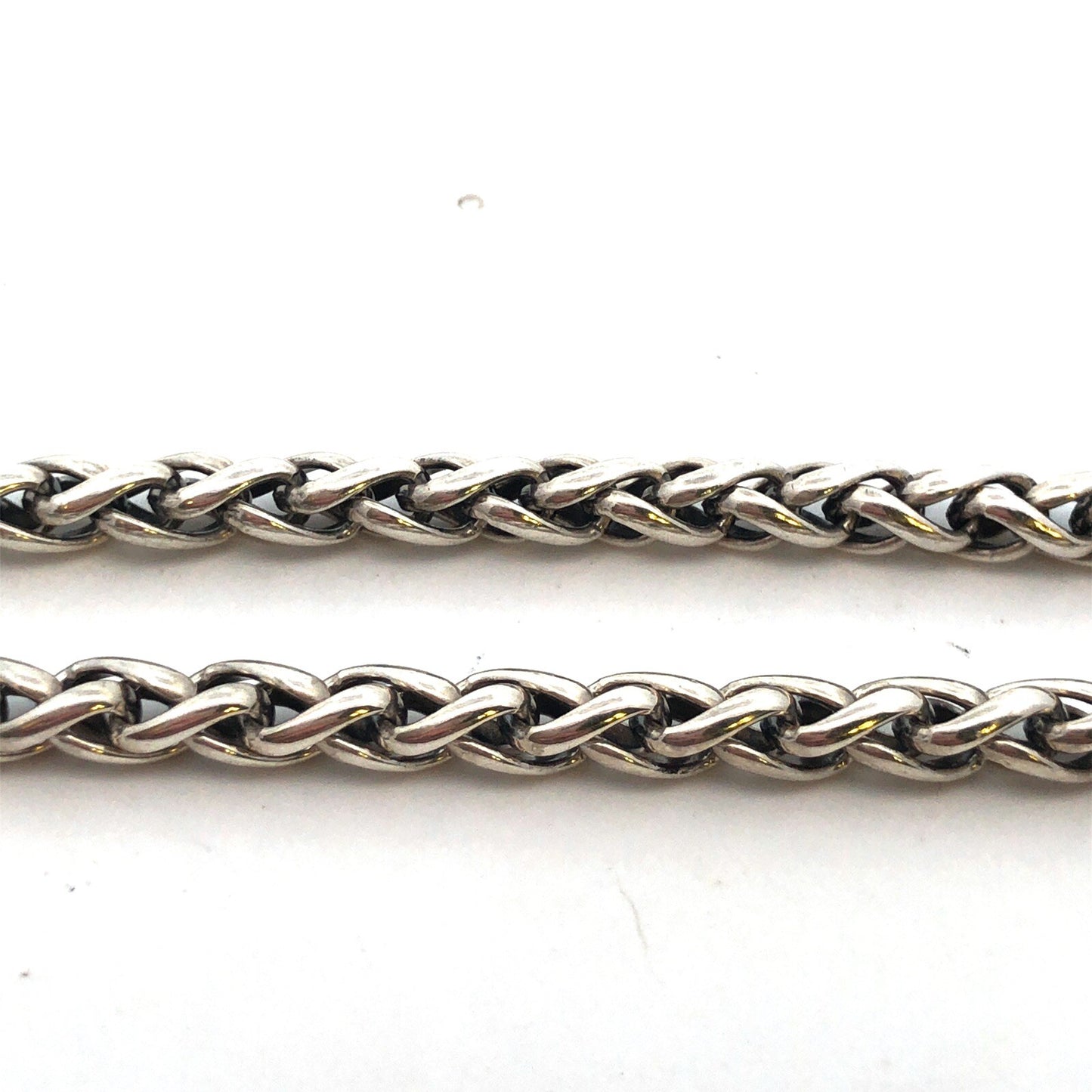 Retired David Yurman 925 Sterling Silver Diamond Quatrefoil Lariat Necklace