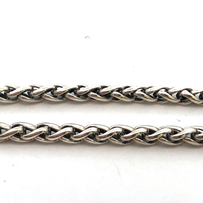 Retired David Yurman 925 Sterling Silver Diamond Quatrefoil Lariat Necklace