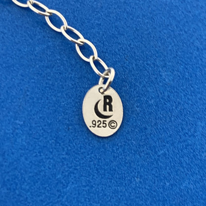 Carolyn Pollack Sterling Silver 925 Liquid Silver Gemstone 17" Strand Necklace