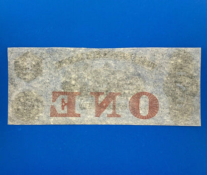 1850 $1 The Sussex Bank Newton New Jersey Obsolete Remainder Currency Note
