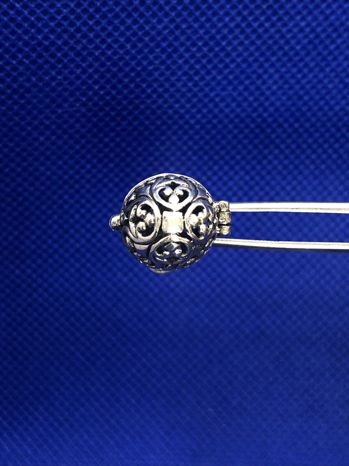 Designer JBB 925 Sterling Silver Scroll Egg Prayer Locket Pendant