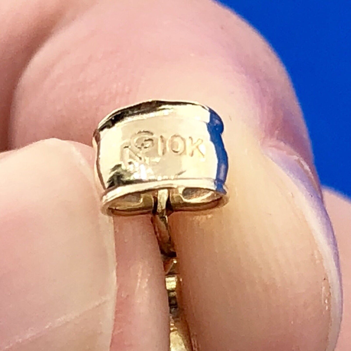 Designer 10K Yellow White Gold Cubic Zirconia CZ Jesus  Christ Statement Pendant