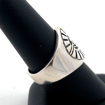 925 Sterling Silver Eye Of Providence Seeing Eye Sunbeam Statement Ring