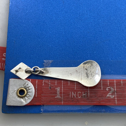 Native American 925 Sterling Silver Turquoise Artisan Concho Dangle Earrings