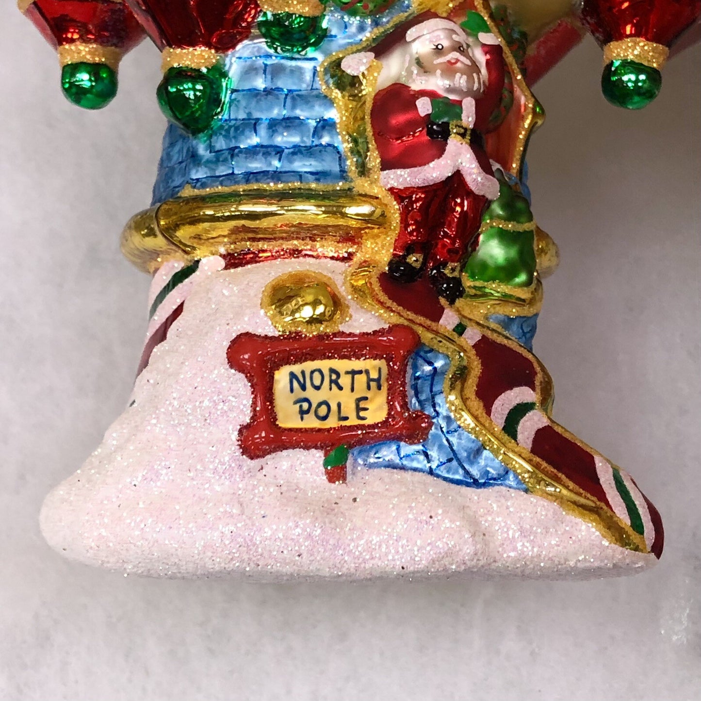 2005 Christopher Radko Hand Blown Glass North Pole Palace Ornament NIB Retired