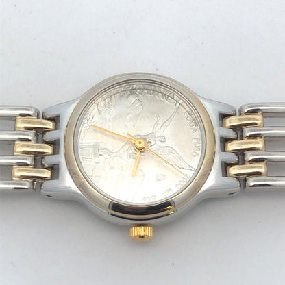 American Historical Society 1/10 Oz 999 Fine Silver Mexican Libertad Coin Watch