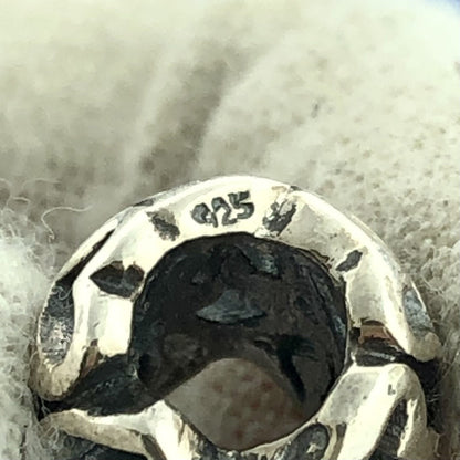 Designer Sterling Silver 925 Heart Openwork Bead Bracelet Charm