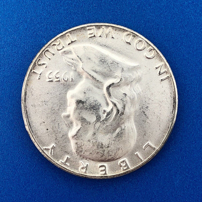 1955 P Franklin Silver Half Dollar Better Key Rare Philadelphia Mint Coin