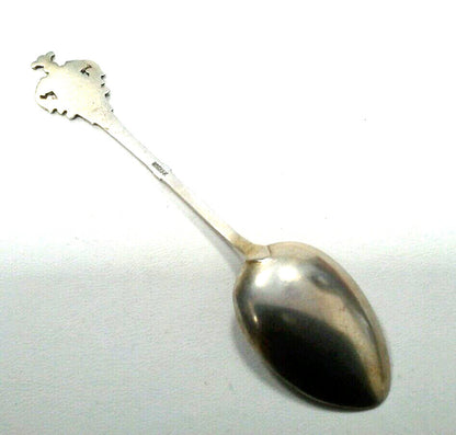 Vintage European 800 Fine Silver Madgeburg Germany Elbe River Souvenir Spoon
