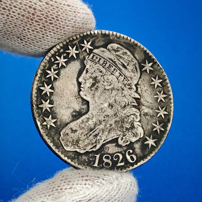 1826 P Capped Bust Silver Half Dollar 50c Better Early Philadelphia Mint Coin