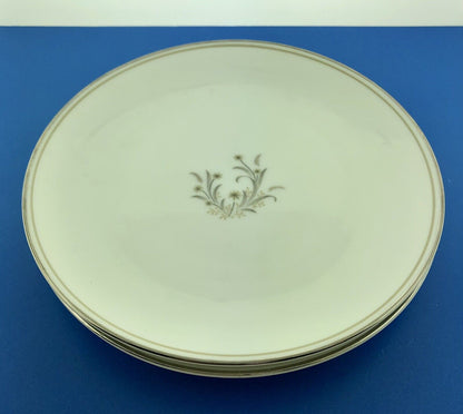 Retired Noritake Ardis China 6 3/8" Platinum Tab Bread Butter Plate TWO Pc Set