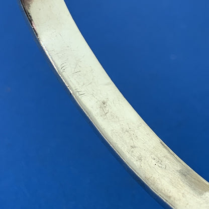 Vintage Mexico 925 Sterling Silver Intricate Hand Cut Design Cuff Bracelet
