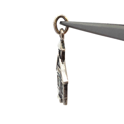 Retired Designer James Avery 925 Sterling Silver School House Pendant