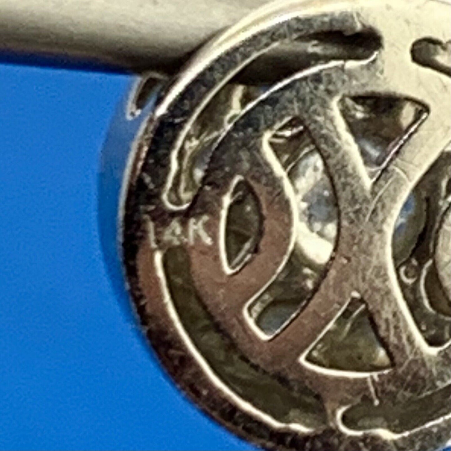 Designer 14K White Gold Diamond Cluster Slide Pendant