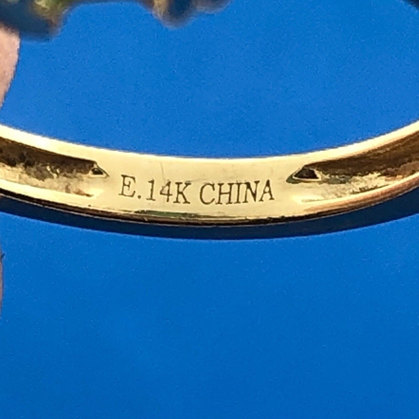 Designer 14K Yellow Gold Emerald Diamond Accent May Anniversary Occasion Ring