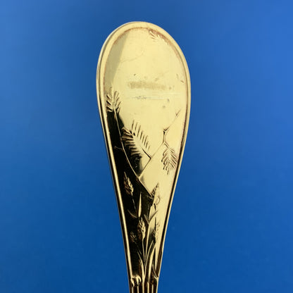 Tiffany & Co Vermeil Gold Washed Sterling Silver 925 Audubon Cream Soup Spoon