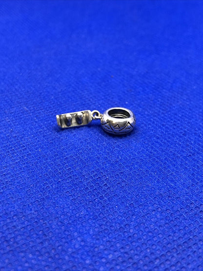 Authentic KALIA 925 Sterling Silver Storyteller Dangle Slide Bracelet Charm