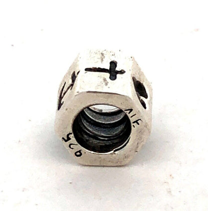 PANDORA 925 Sterling 790119 Silver Faith Love Hope Cross Heart Anchor Bead Charm