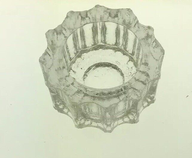 Vintage Glass Crystal Lot 5 Open Salt Cellars Original Wedding Gift Box W/Story
