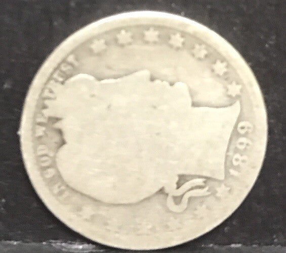 1899 P Silver Barber Quarter Better Key Date Philadelphia Coin Rare Scarce