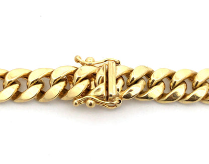 Designer IGS 10K Yellow Gold Miami Cuban Curb Link 23" Chain Necklace
