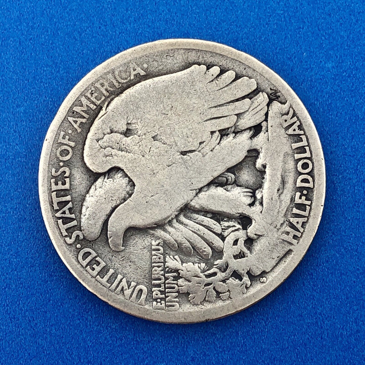 1917 S Reverse Silver Walking Liberty Half Dollar 50c Better Key San Fran Coin