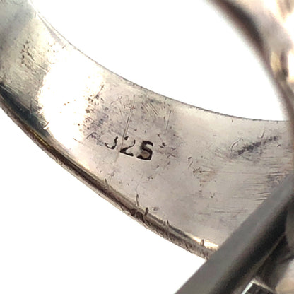 Retro 925 Sterling Silver Horse Head Bridle Western Style Statement Chunky Ring