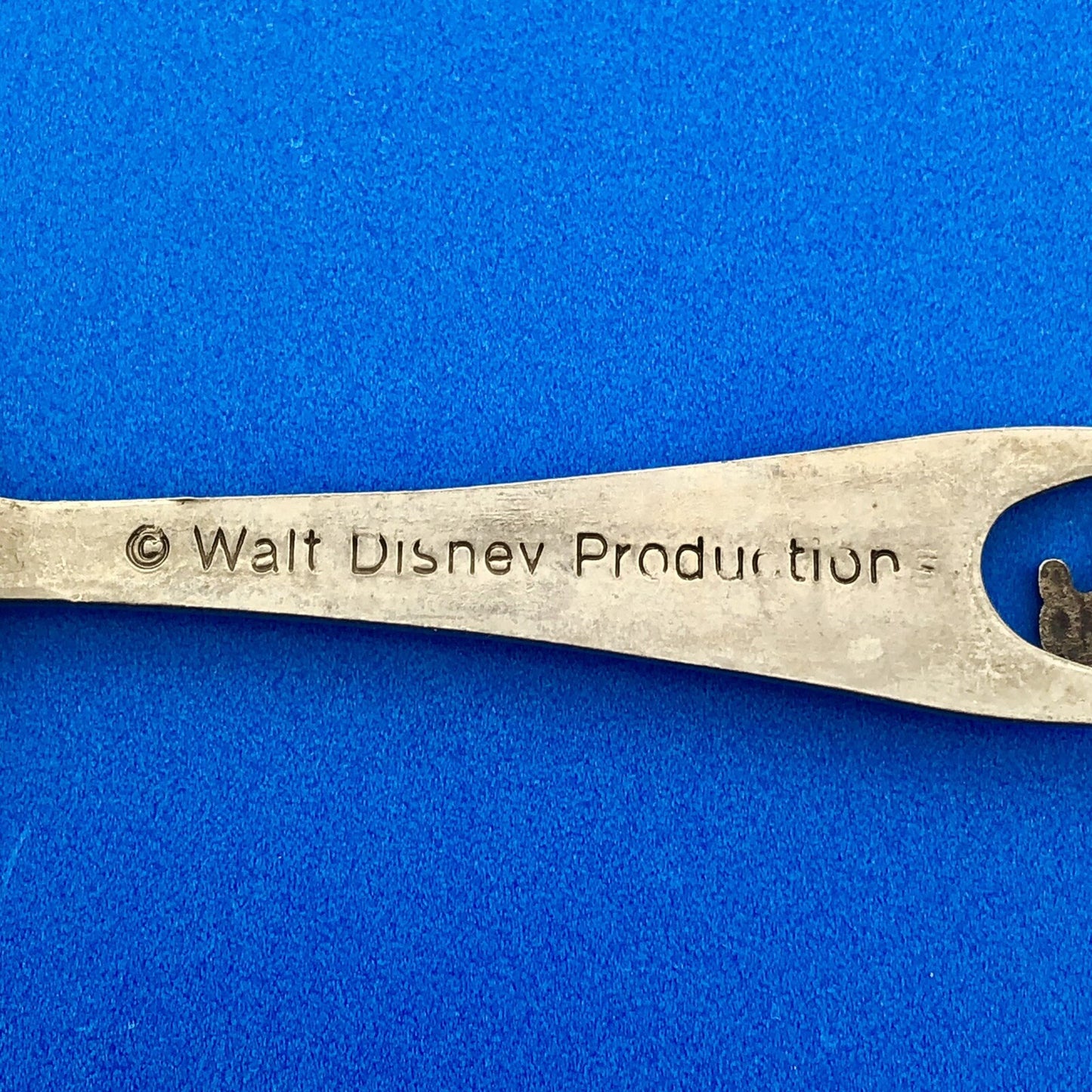 Vintage Silver Tone Walt Disney World Souvenir Spoon Mickey Mouse Dangle Charm