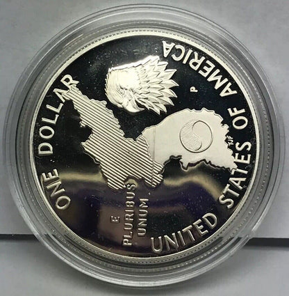 1991 P United States Korean War Memorial Proof Silver Dollar OMP/COA