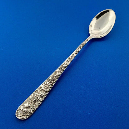 Kirk Stieff & Son Antique 1924 Sterling Silver 925 Repousse 5 5/8" Baby Spoon