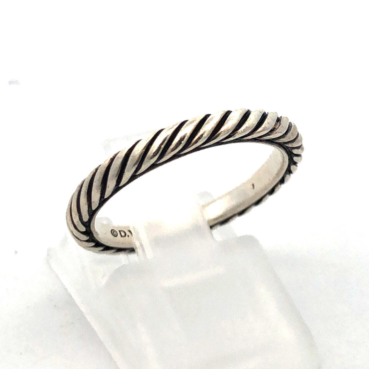 Designer David Yurman 925 Sterling Silver Cables Collectibles Stack Band Ring