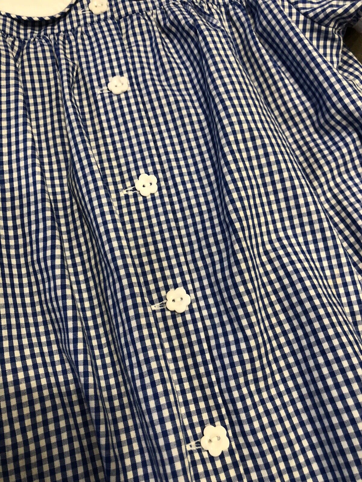 The Beaufort Bonnet Company Blue White Gingham Checkered Girl's Size 6 Dress