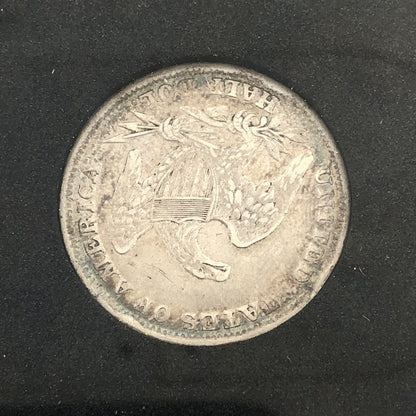 1839 Capped Bust Silver Half Dollar 50c Reeded Edge Ungraded Extra Fine Coin