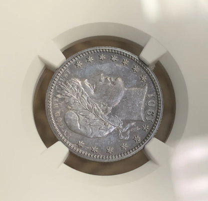 1901 P Proof Silver Barber Quarter Dollar 25c NGC PF64 Better Philadelphia Coin