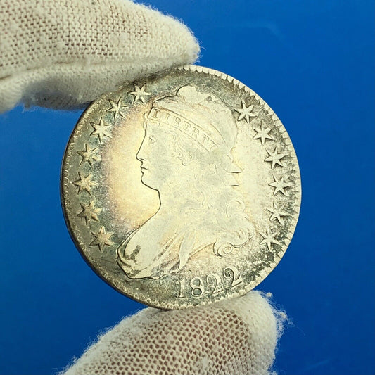 1822 Capped Bust Lettered Edge Silver Half Dollar 50c Early American Silver Coin