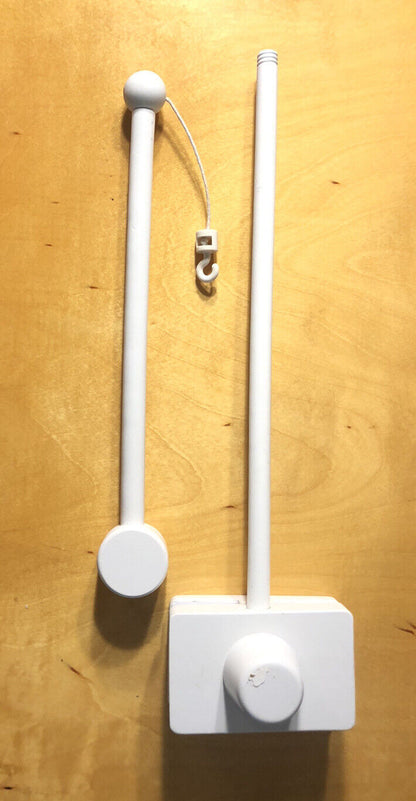 Pottery Barn Kids Brown Wood Baby's Crib Mobile Hanging Block Adjustable Arm