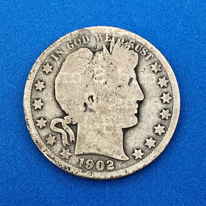 1902 O Silver Barber Half Dollar Better Key Date Rare Scarce New Orleans Coin