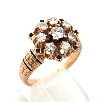 Designer 14K White Gold Round Diamond Wedding Anniversary Band Ring