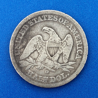 1858 O Seated Silver Half Dollar Better Key New Orleans Southern Mint Coin