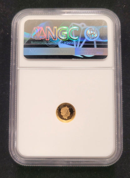 2021 $5 Cook Islands NGC PF70 Proof Cameo 1/2g .999 Gold Pennsylvania Grouse