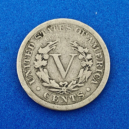 1892 95 96 98 Liberty Head Nickel Five Cents 5c Better Mixed Date Four Coin Lot
