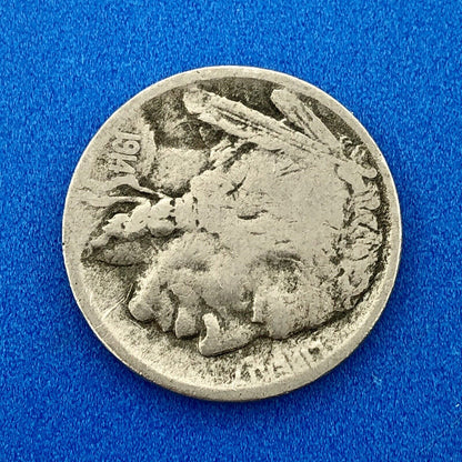 1914 S Indian Head Buffalo Nickel Better Key Scarce San Francisco Mint Coin
