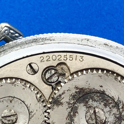 Waltham Silver Toned Open Face Grade 635 17j Model 1908 Pocket Watch Not Running