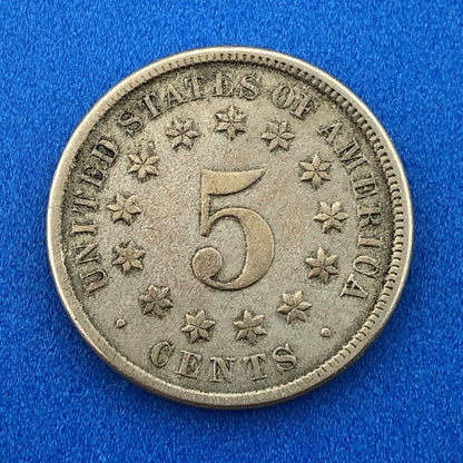 1874 P Shield Nickel Variety 2 Scarce Rare Better Key Philadelphia Mint Coin