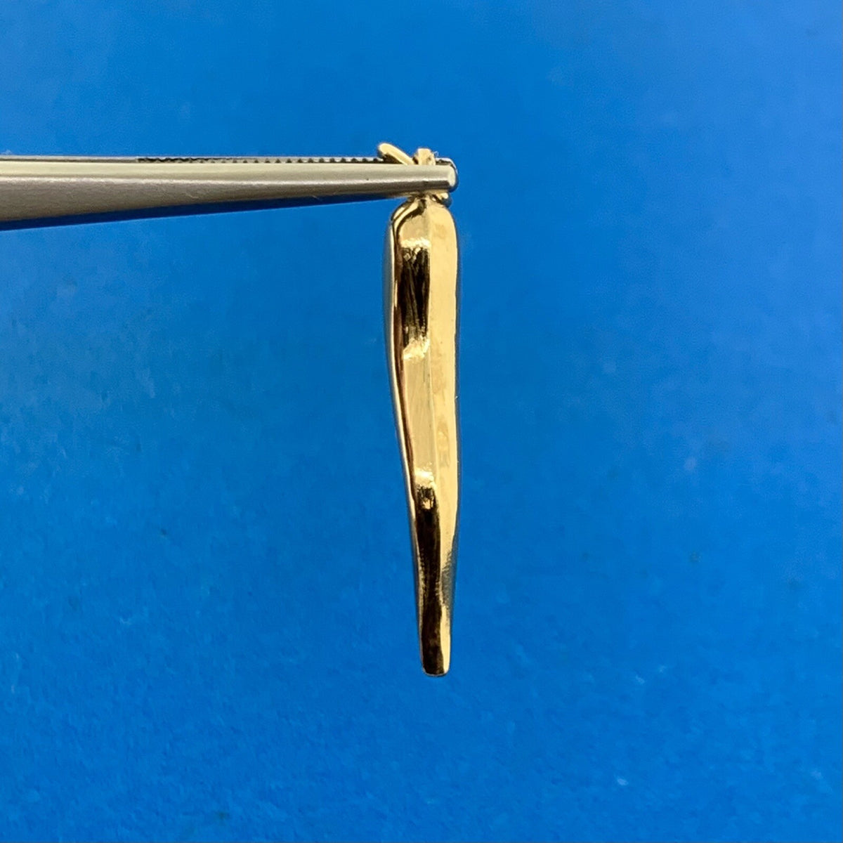 Designer 14K Yellow Gold Italian Horn Good Luck Pendant