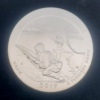 2019 P 5oz 999 Silver America the Beautiful War in the Pacific Uncirculated Coin