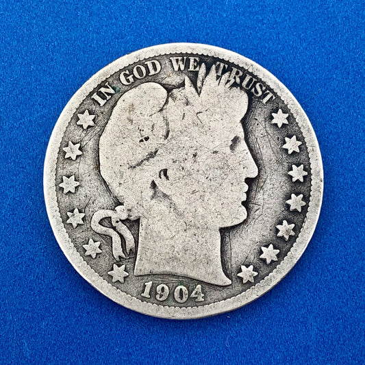 1904 O Silver Barber Half Dollar Better Key Date Rare Scarce New Orleans Coin