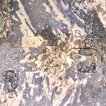 Retro Leonard Silver Co Silver Electroplated Floral Scroll Cut Out Food Trivet