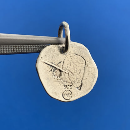 Waxing Poetic 925 Sterling Silver Monogram Script P Initial Disc Bracelet Charm